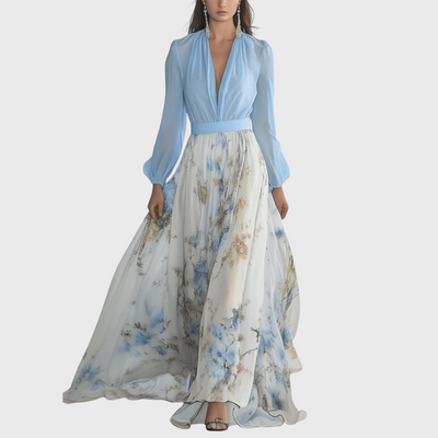 Mireille | Kleid mit Blumen-Detail