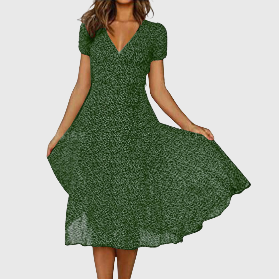 Isla | Kleid mit V-Ausschnitt