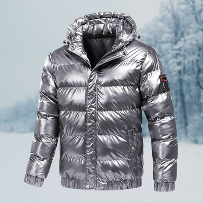Calvin | Herren Steppjacke mit Kapuze | Wasserabweisend & Warm Gefüttert