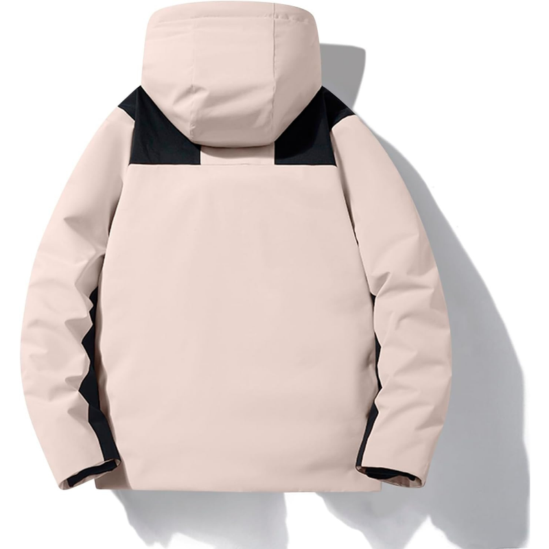 Damen Skijacke | Atmungsaktive Winterjacke mit Kapuze und Taschen