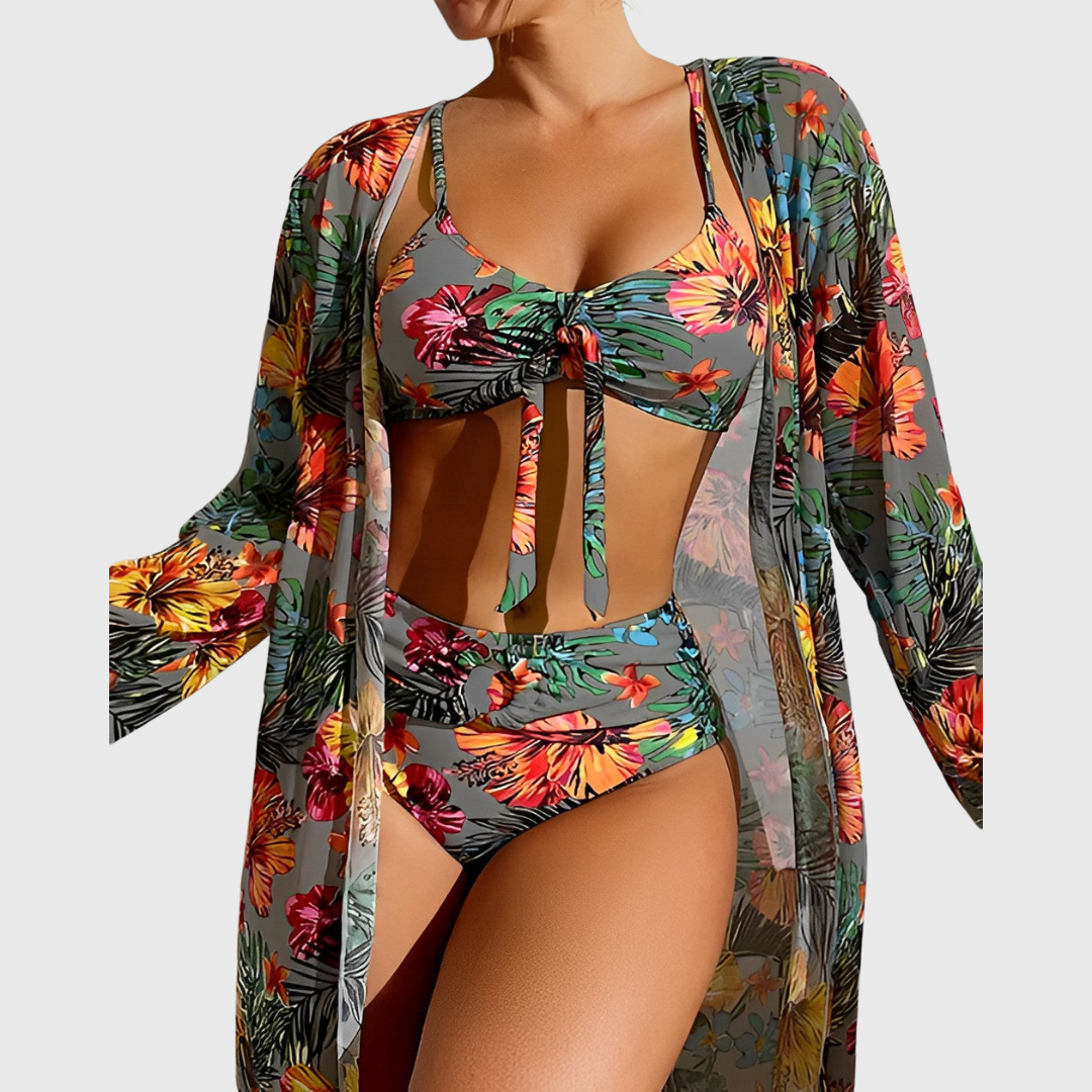 Valery | Bikini mit Tropen-Print