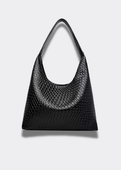 Geflochtene Umhängetasche – Vegan Leder mit Innentasche