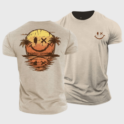 Joe | T-Shirt mit Smiley-Print