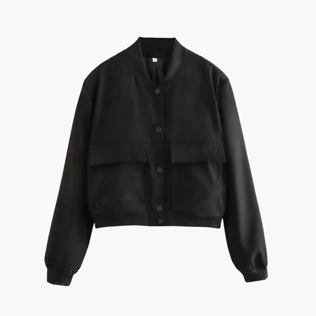 Damen Utility Bomberjacke mit großen Taschen