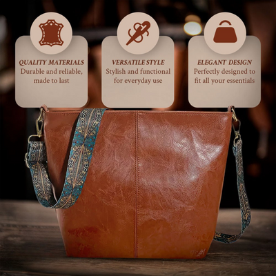 Chelsey’s Vintage Charm | Leder Schultertasche