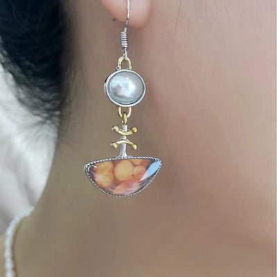 Elodi™ | Retro Orange Ohrringe