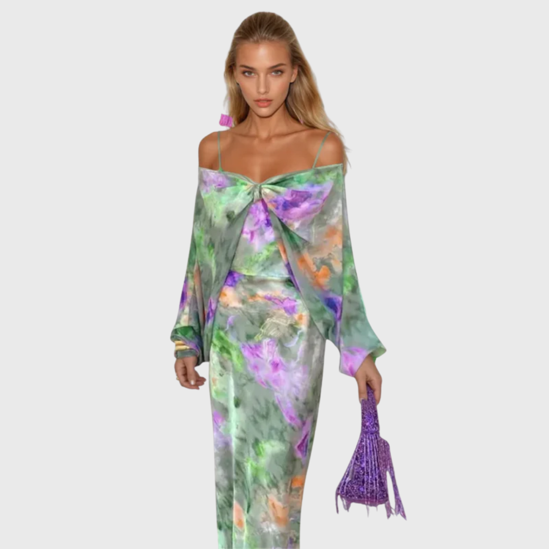Astrid | Kleid mit Schal-Detail