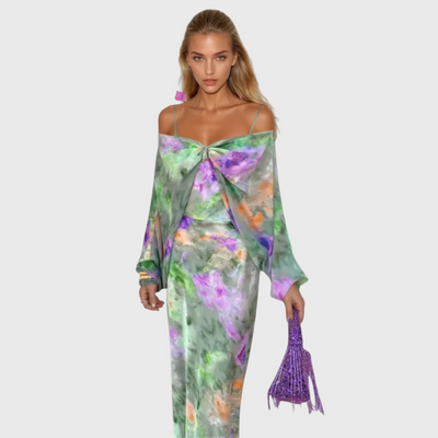 Astrid | Kleid mit Schal-Detail