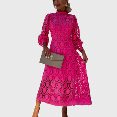 Indigo | Kleid mit Spitzendetail