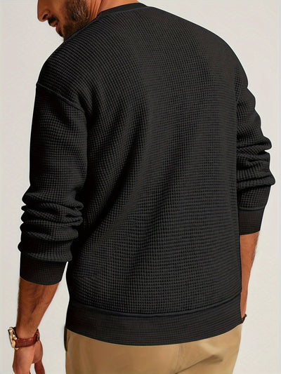 Renaud – Langärmliges Hemd mit Waffelmuster