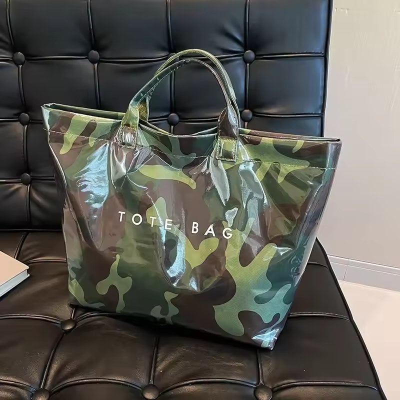 Edelinde® | Tote Tasche mit Zeitungsdruck