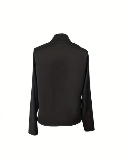 Nalora - Satinbluse Mit V-Ausschnitt Ud Gerafften Angaben