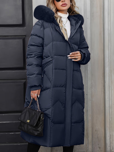 Daunenjacke Damen Lang Mit Kapuze | Gefüttert Und Elegant