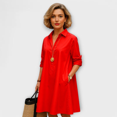 Simona | Kleid mit modernem Kragen