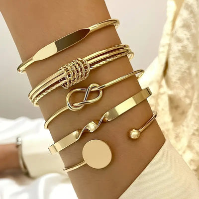 Knotted™ | Gold Elegance Armband Set