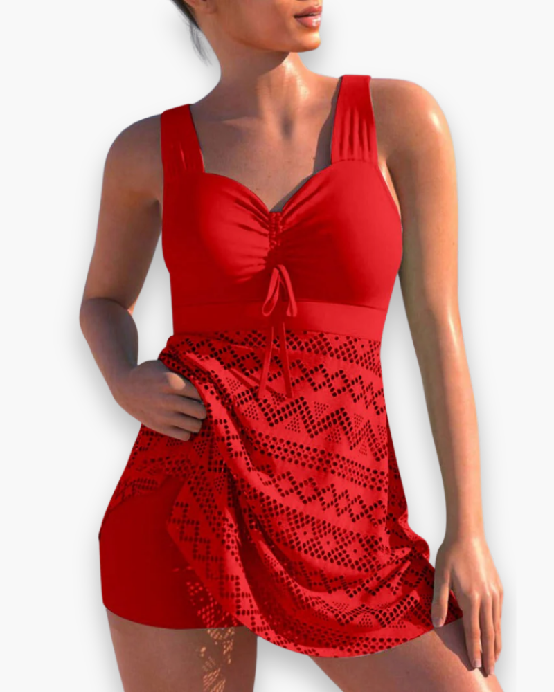 Damen Elegantes Gepolstertes Tankini-Set | Strandmode