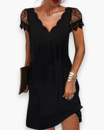 Damen Elegantes Festliches Kleid | Midi