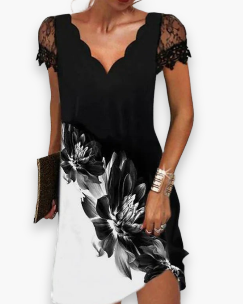 Damen Elegantes Festliches Kleid | Midi