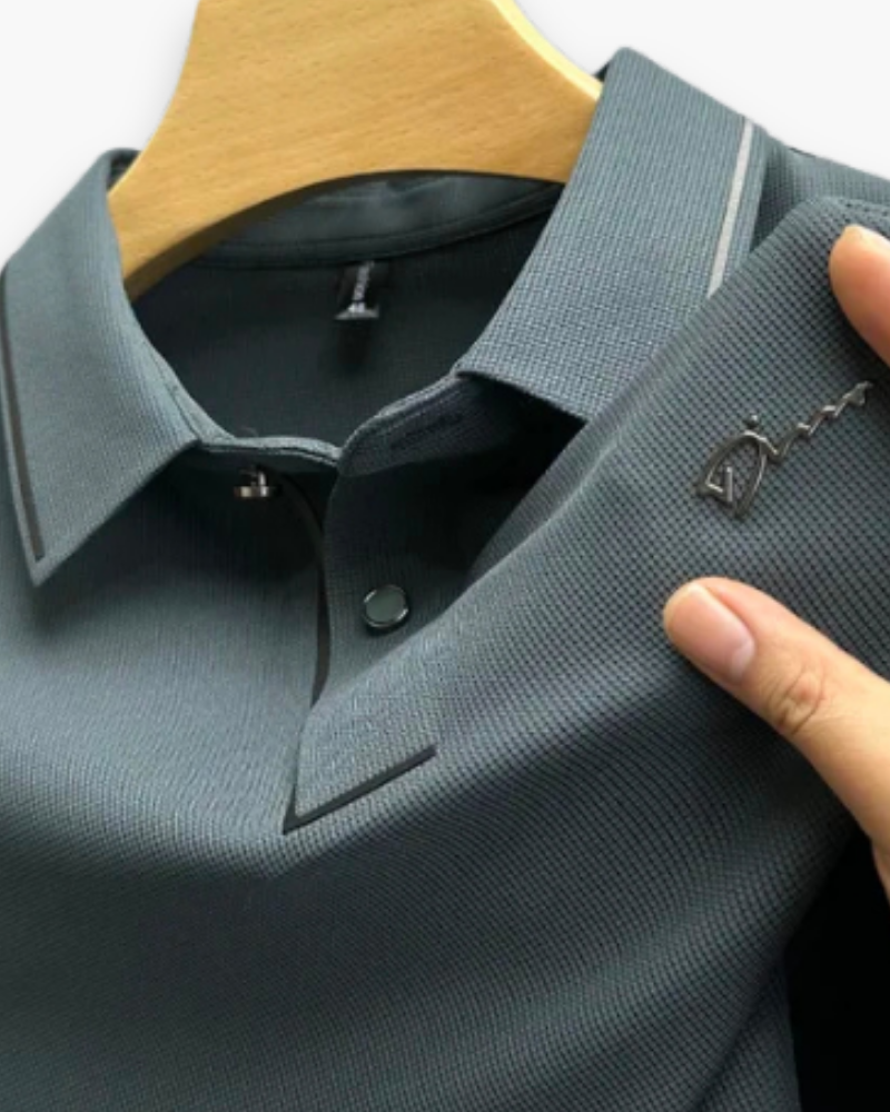 Herren Elegantes Kurzarm Polohemd | Glamouröses Design