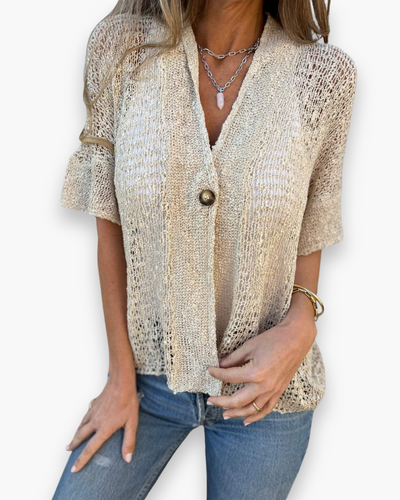 Damen Elegantes Strukturiertes Oberteil | Schicke Oberteile Damen