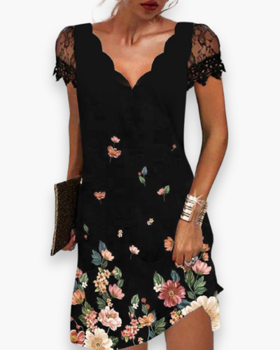 Damen Elegantes Festliches Kleid | Midi