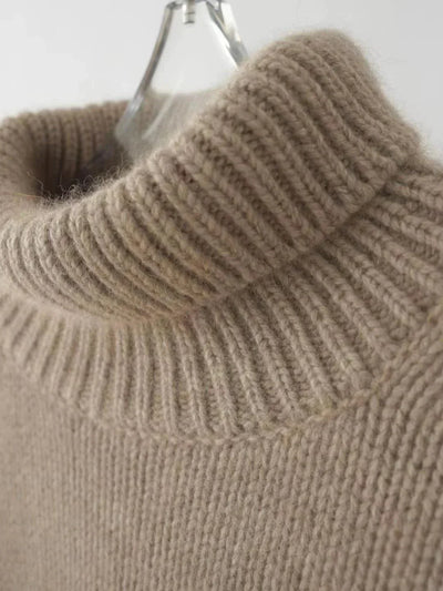 Kayla - Hochkragen Lockere Strickpullover
