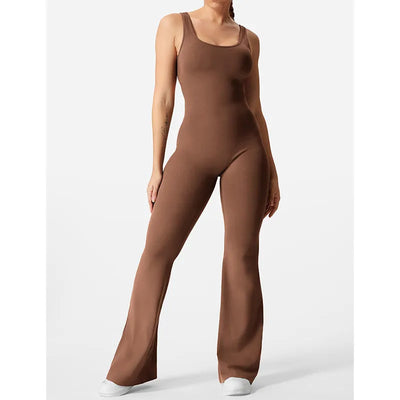 Sahari – Ärmelloser Jumpsuit mit Flared-Look