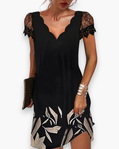 Damen Elegantes Festliches Kleid | Midi