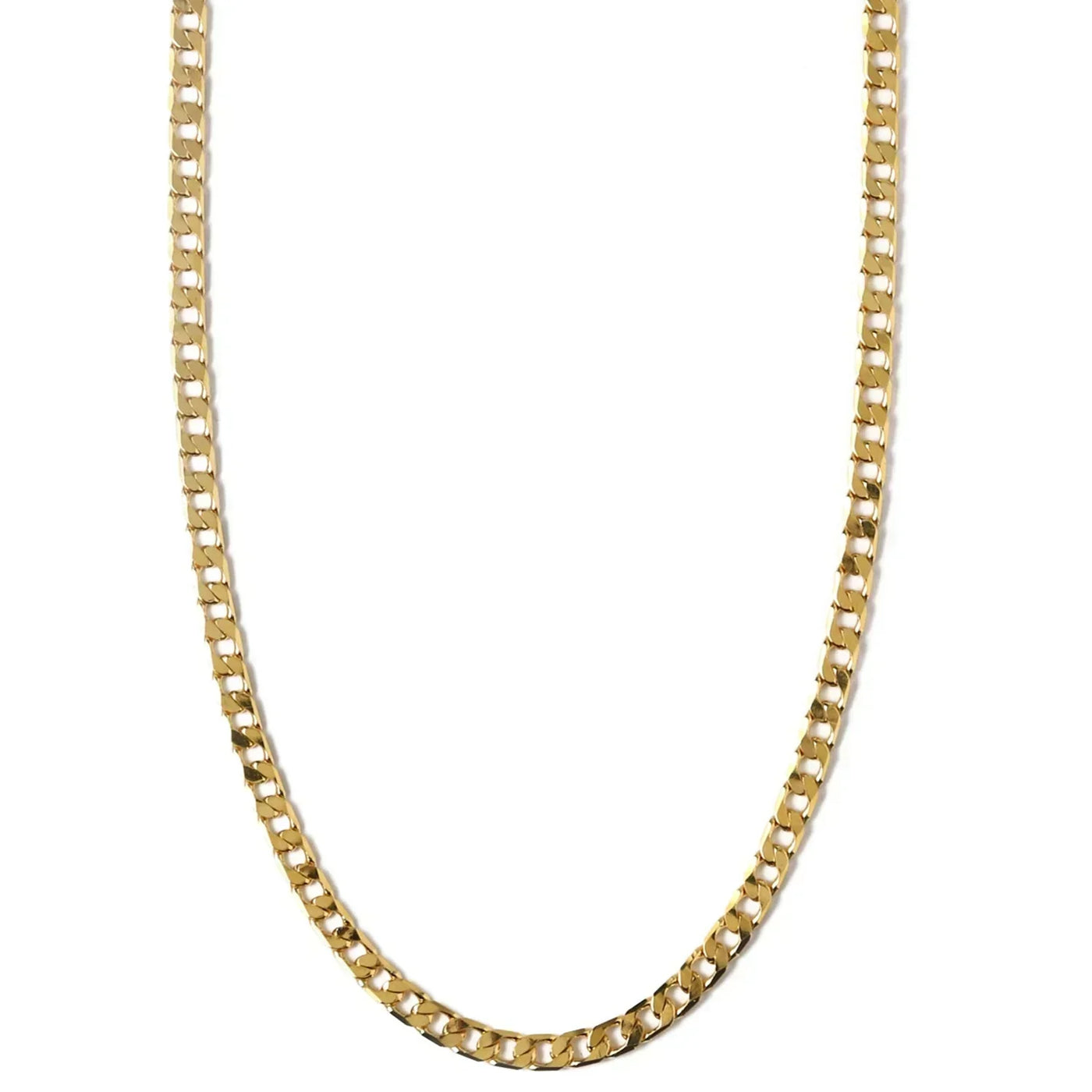 Vero™ | Goldene flache Gliederkette Halskette