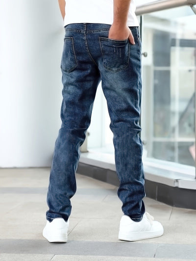 Herren Stretch Jeans Mit Flexibler Passform