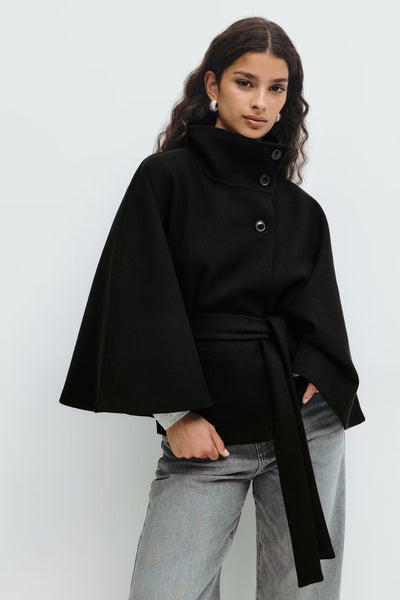 Damen Cape Jacke Mit Modernem Design
