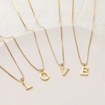 Euphemia® | mit Liebesbrief-Initialen Gold