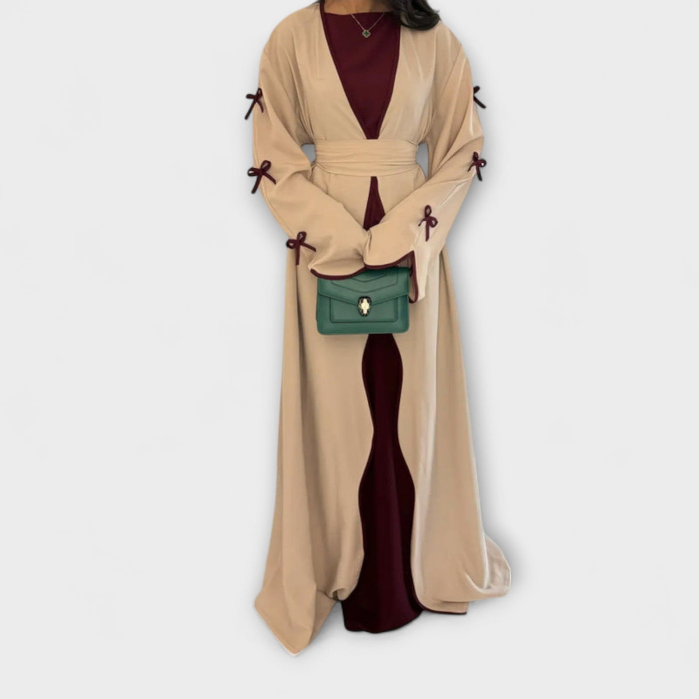 Jasmin - Schicker Cardigan und Kleid Duo mit Schleifenverzierung