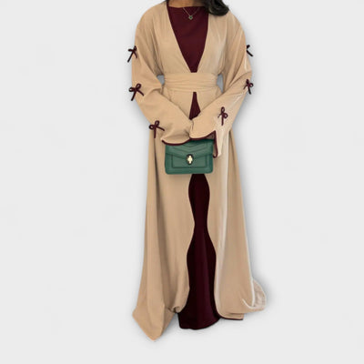 Jasmin - Schicker Cardigan und Kleid Duo mit Schleifenverzierung