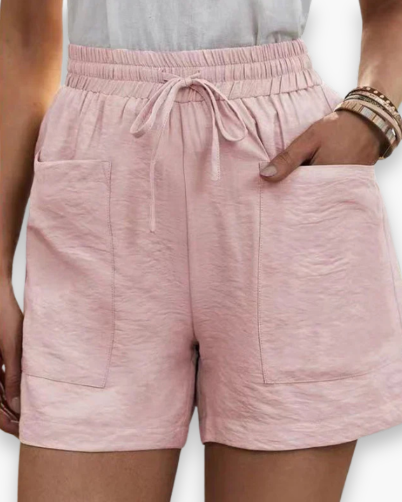Damen Bequeme Freizeitshorts | Mit Taschen und Elastischem Bund
