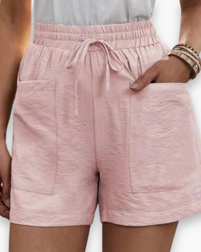 Damen Bequeme Freizeitshorts | Mit Taschen und Elastischem Bund