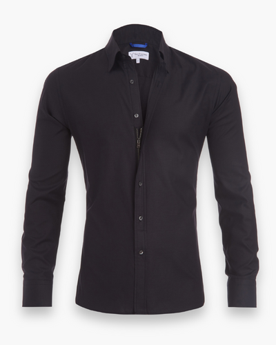 Herren Modisches Zip Fit Hemd | Elegant