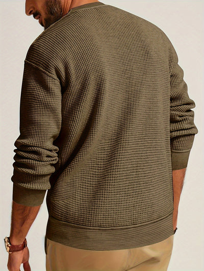 Renaud – Langärmliges Hemd mit Waffelmuster