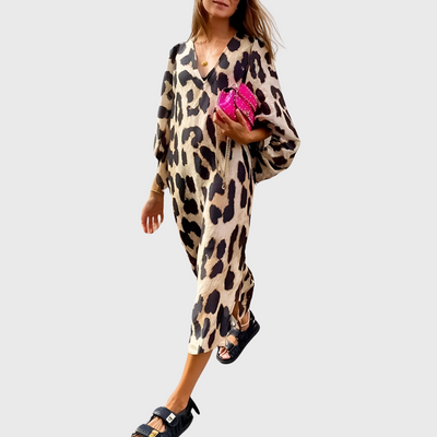 Naomi | Kleid mit Leopardenmuster