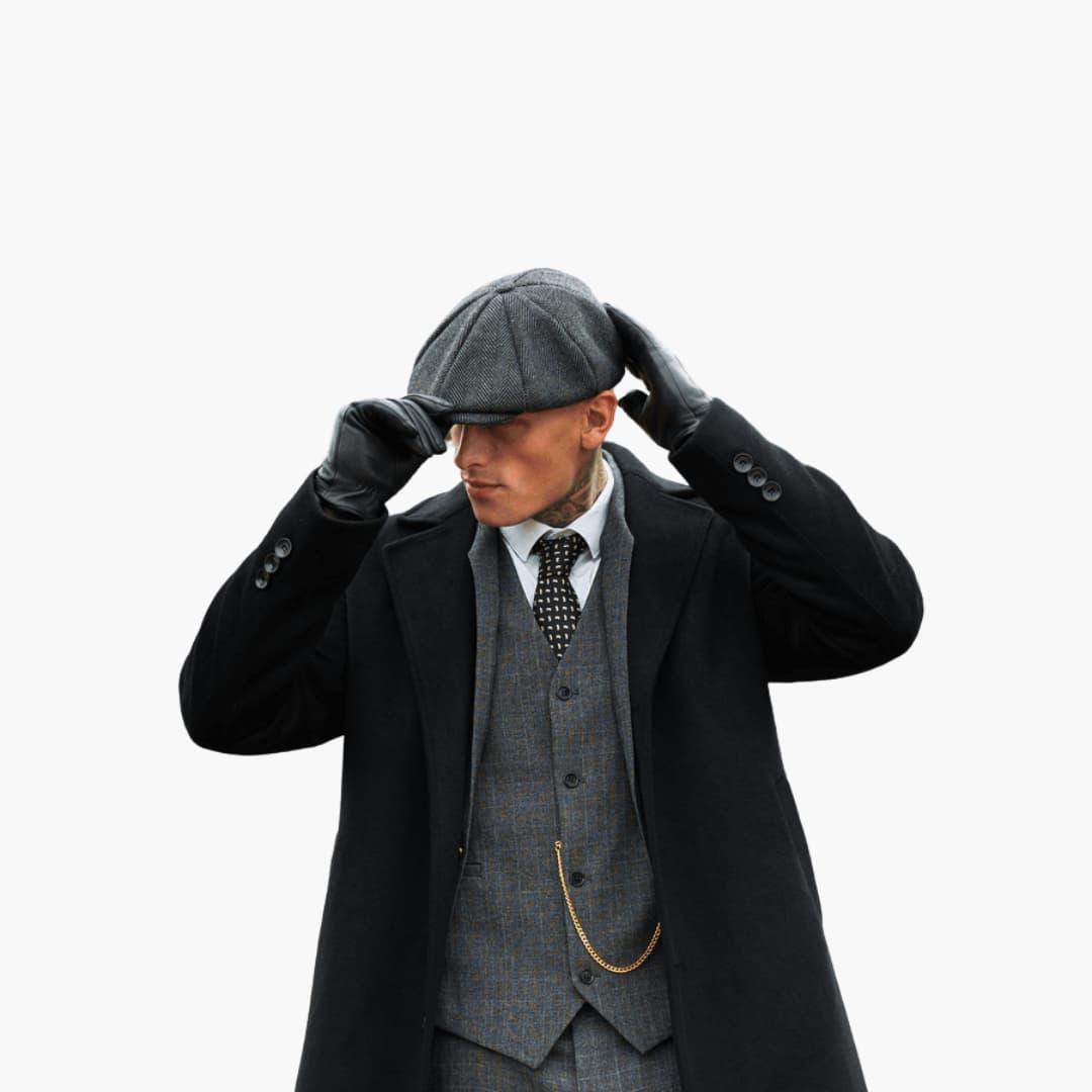 Herren Winterhandschuhe Aus Glattem Leder