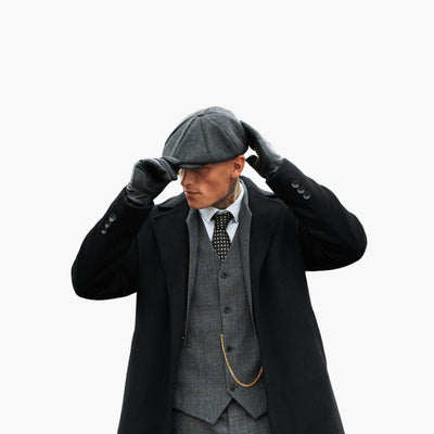 Herren Winterhandschuhe Aus Glattem Leder