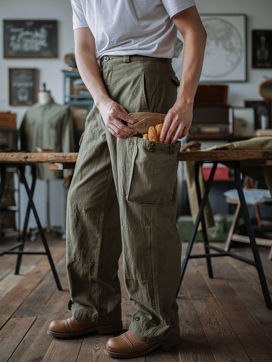 Ibrahim – Armee Hose M-47 Aus Fischgräten Twill