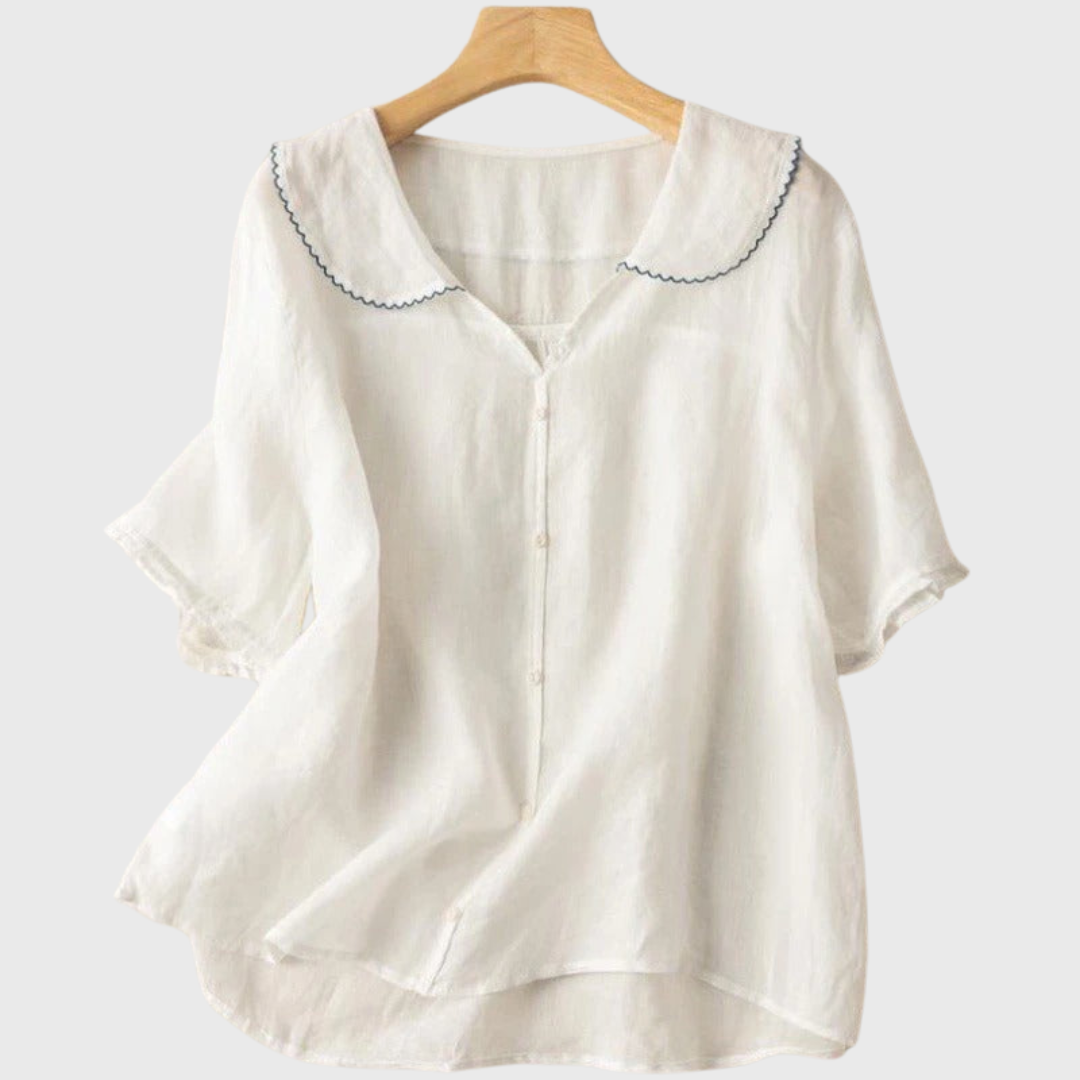 Madison | Bluse aus Premiumleinen