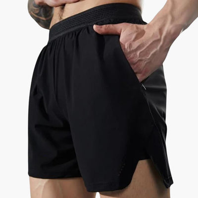 Herren Sportshorts mit Innenhose und schnell trocknendem Stoff