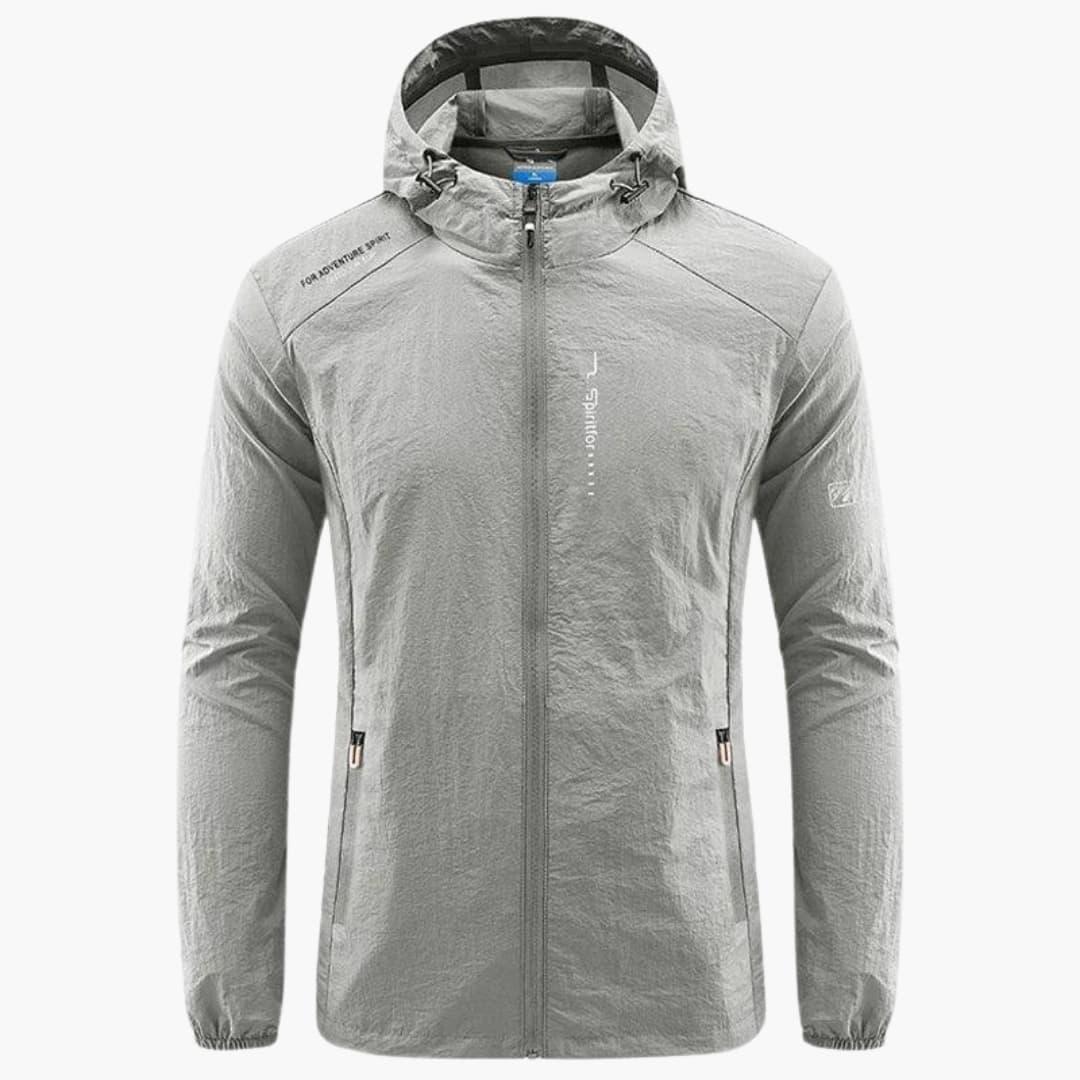 Herren Windbreaker Mit Kapuze Und Reißverschlusstaschen