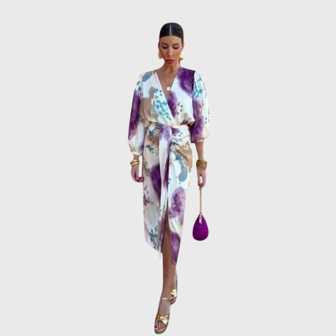 Romy | Kleid mit Taillen-Schleife