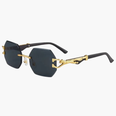 Damen Sonnenbrille mit UV400 Schutz und geometrischen Gläsern