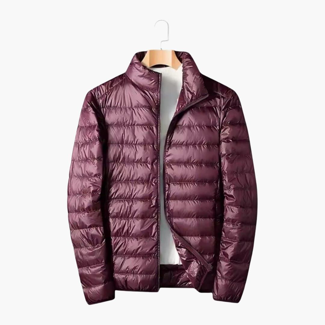 Herren Winterjacke Mit Daunenfüllung Und Wetterfestem Design