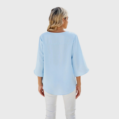 Dora | Bluse mit V-Ausschnitt