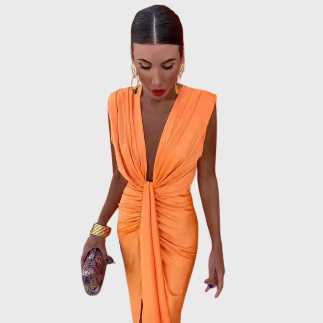 Elowen | Kleid mit Drapierung elegant